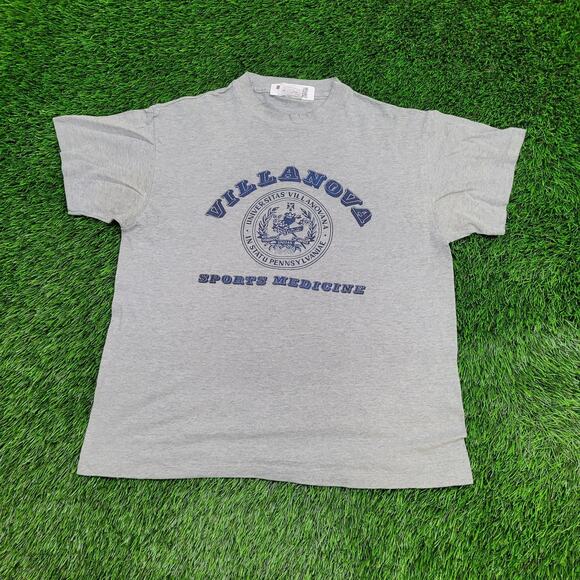 Vintage 80s Villanova University Shirt Large 21x25 Arch-Spellout - Picture 1 of 15